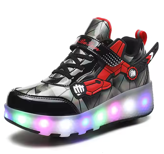 FREE SAMPLE Roller Girls Boys Wheel Shoes Kids Roller Skates Shoes LED Light Up Wheel Shoes for Kids for Children